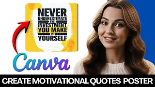 How To Make Motivational Quotes Poster In Canva 2026 (Step-By-Step)