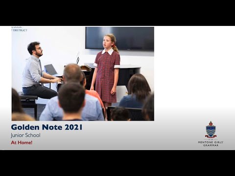 2021 Junior School Golden Note Competition