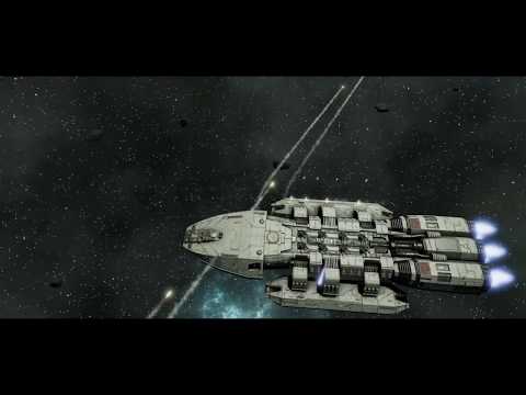 Battlestar Galactica Deadlock - 1 Battlestar -vs- 3 Basestars