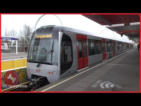 Nieuwe RET metro 5701+5702 testrit & combi type S op Capelsebrug Rotterdam!