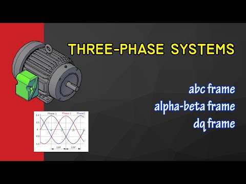 Three-phase power representations: abc frame, αβ frame and dq frame
