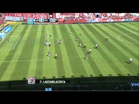 Gol de Acosta. Lanús 1 - San Lorenzo 0. Fecha 13. Torneo Primera División 2014. FPT.