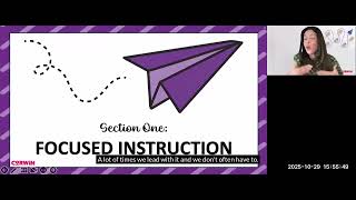 Focused Instruction Phase of the Gradual Release of Responsibility Framework