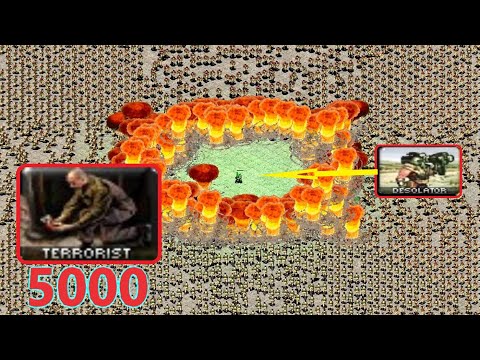 1 Desolator vs 5000 Terrorists - Red Alert 2