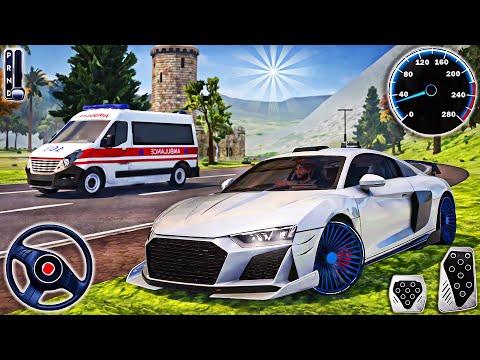 Driving School Simulator 3D Game - Realistic City Audi R8 Driving | Android Gameplay | Part 14