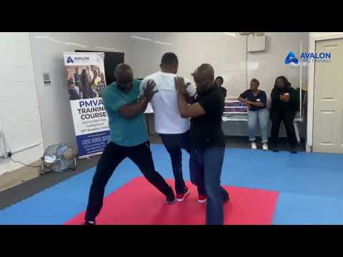 Restraint Training Role Play | How To Restrain A Service User To The Floor | Upper Limb Wrap Method