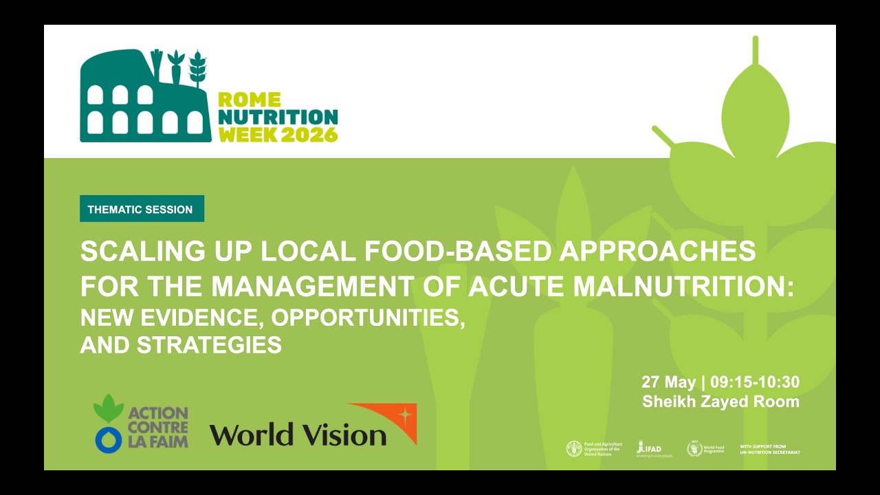 Day 3 - 27 May 2026 - Thematic Session 7 - Scaling Up Local Food-Based Approaches