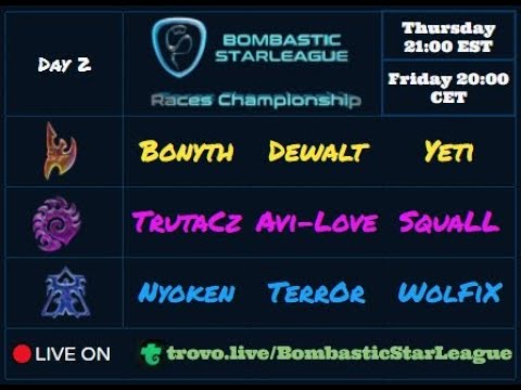 BSL Races Championship - Day 2 - Protoss vs Terran vs Zerg - Who Will Win ? StarCraft Remastered !