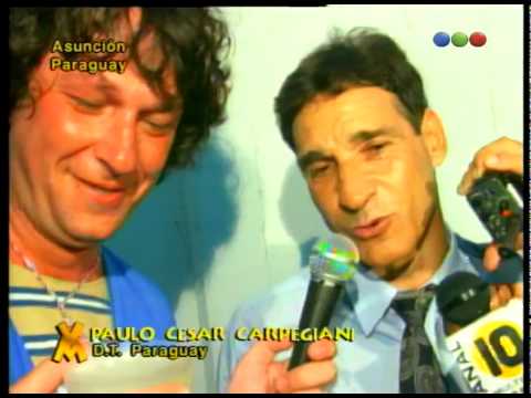 Adrián Korol en Paraguay vs Venezuela, con los jugadores - Videomatch 97