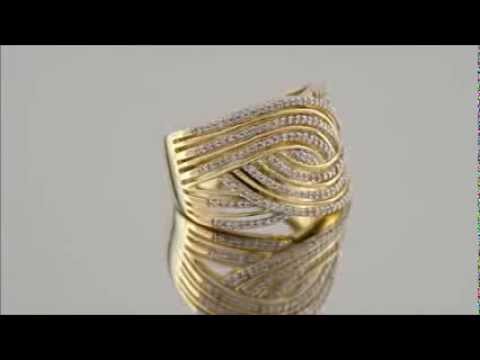 9ct Gold 1/4ct Diamond Band Ring - D9273