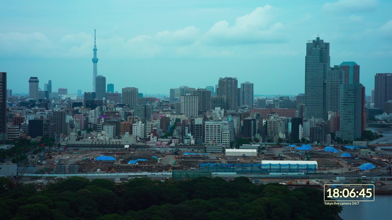 Live webcam view of Skytree Skyline & Tsukiji Panorama