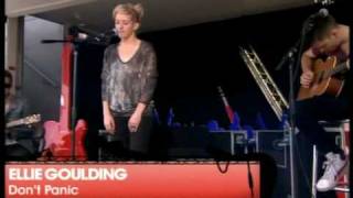 Ellie Goulding - Don&#39;t Panic (Coldplay cover) - V Festival 2010 21st August 2010