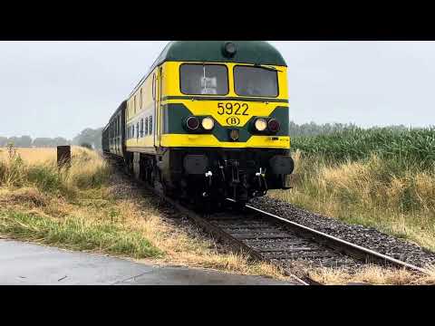 5922 Scheldeland in stoom stoomtrein Dendermonde -Puurs 01/07/2023