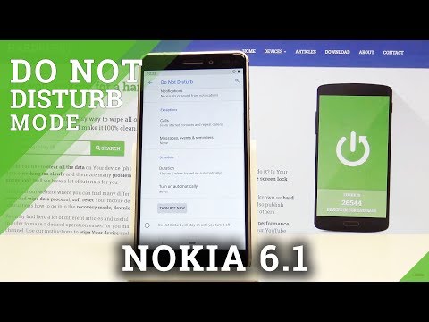 Do Not Disturb Mode NOKIA 6.1 – Enable / Set Up Do Not Disturb