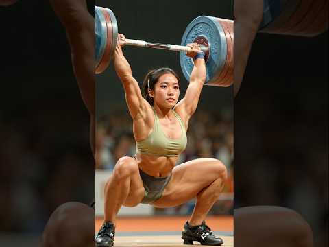 Elegance in Strength Asian Beauty Dominates Olympic Weightlifting 💥🏋️‍♀️