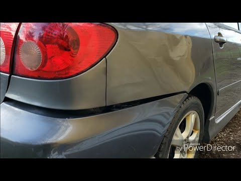 03-08 Toyota Corolla Rear Bumper Cover Fix