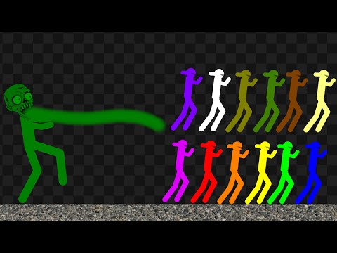 Survival Stickman Race: Zombie Attack