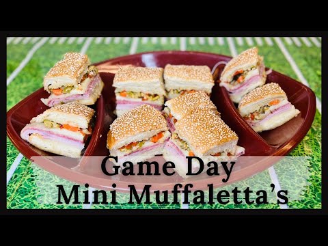 How To Make Game Day//Mini Muffaletta's //how to make a muffuletta sandwich