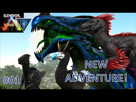 Elemental Ark - #01 - NEW ADVENTURE BEGINS! Ark Survival Evolved Super Modded