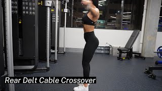 Rear Delt Cable Crossover