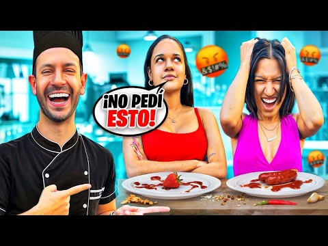 Así reaccionaron ESCANIA y LAURA cuando les TRAJIMOS TODO EQUIVOCADO! El restaurante más CAÓTICO