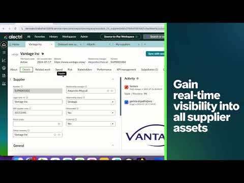 ServiceNow Source-to-Pay (S2P) Demo Video - Supplier Dashboard