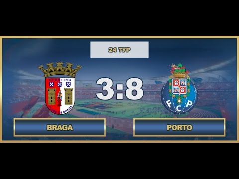 AFL.  Portugal.  Premier Ligue.  Tour 24. Braga - Porto