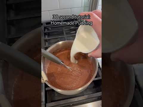 How to make homemade chocolate pudding in 30 seconds