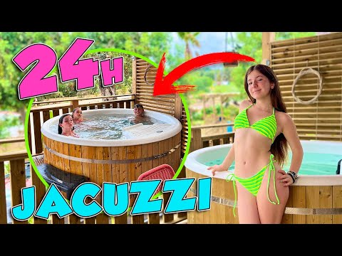 24 HOURS IN THE JACUZZI | Little Redhead
