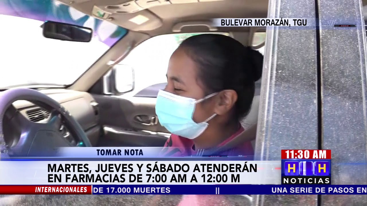 Largas filas en farmacias de la capital por horario especial