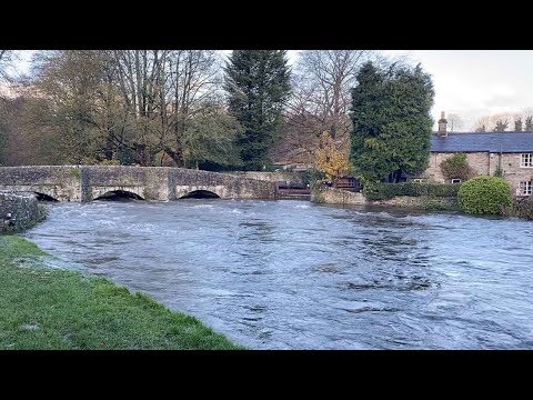 River Wye Nearly Overflows During Flood