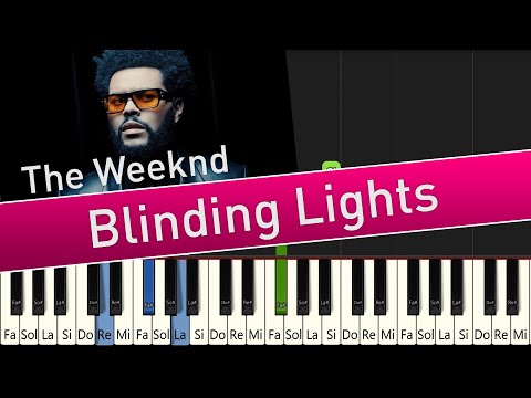 The Weeknd - Blinding Lights - Easy Piano Tutorial / With Chords