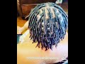 1st Retwist She Decided She Wanted A Middle Part For Her Locs