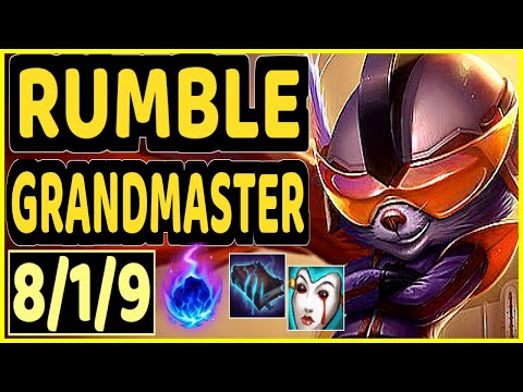 TRUKLAX (RUMBLE) - 8/1/9 KDA TOP GAMEPLAY - EUW Ranked GRANDMASTER