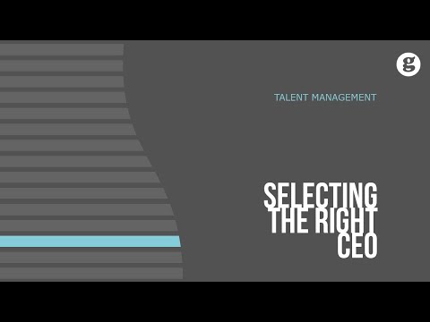Selecting the Right CEO