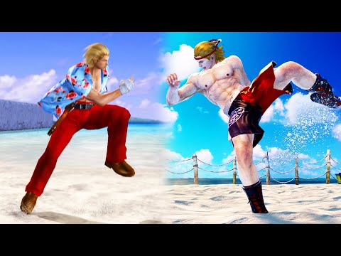 Evolution of Steve Kicks (Tekken 1-7)
