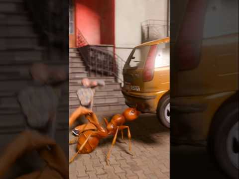 How Strong Is 'A Human Sized Ant' #science #ants #firstshortvideo #animation #shortvideo #shorts