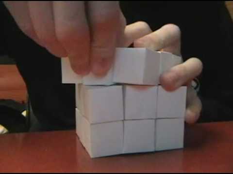 comment construire un cube en papier