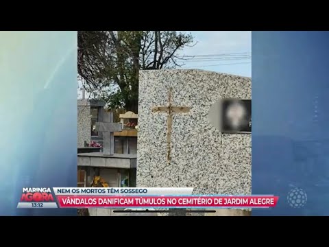 Vandalismo no cemitério de Jardim Alegre ganha repercussão estadual 
