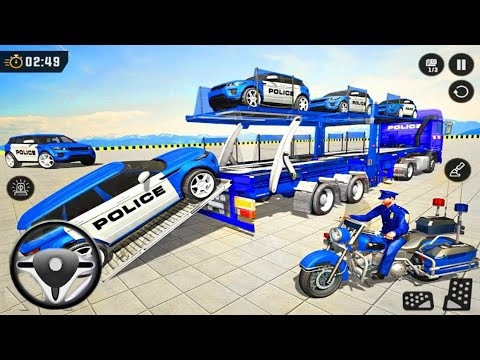 Police Plane Transporter Game - Transport Police Car and Truck in cargo Plane - Android Gameplay