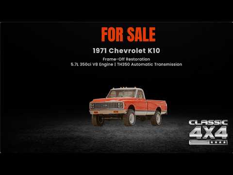 Frame-Off Restored 1971 Chevrolet K10