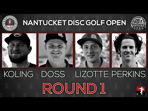 2017 Nantucket Disc Golf Open - Round 1 - Jeremy Koling - Nate Doss - Simon Lizotte - Nate Perkins