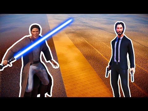 10 MILLION JEDI KNIGHTS vs 1 MILLION JOHN WICK | Ultimate Epic Battle Simulator 2
