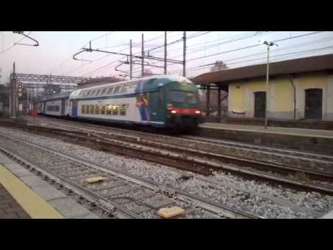E464 236 Trenord +6 2 piani Trenord con pilota XMPR - Monza 04/12/2017