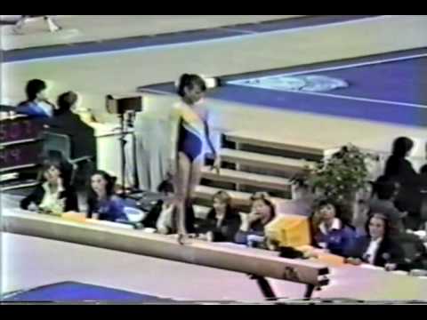 5th T CZE Lenka Pitlovicova BB - 1985 World Gymnastics Championships 9.425