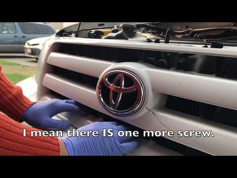 01-07 Toyota Highlander Front Bumper Cover and Grill Installation
