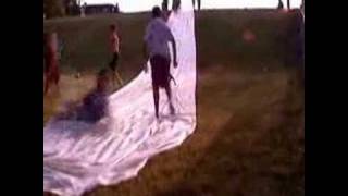 Waterslide 100 Feet Downhill