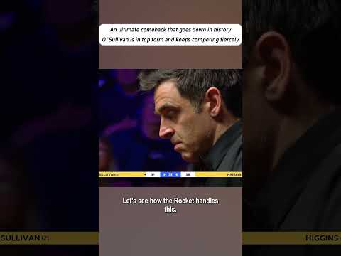 O 'Sullivan made a stunning comeback