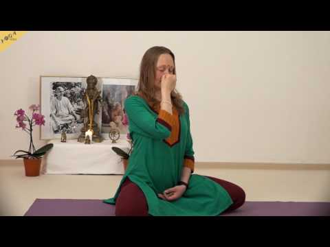 Anuloma Viloma Rythmus 5-20-10 mit vorderem, mittlerem und hinteren Mula Bandha