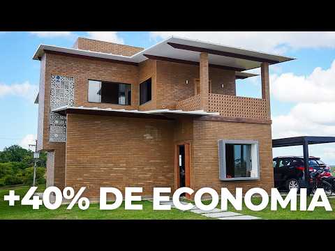 TOUR OF THE NEW LOW-COST DREAM HOUSE IN ECOLOGICAL BRICK | Student Wuberdan (CBCS Method)
